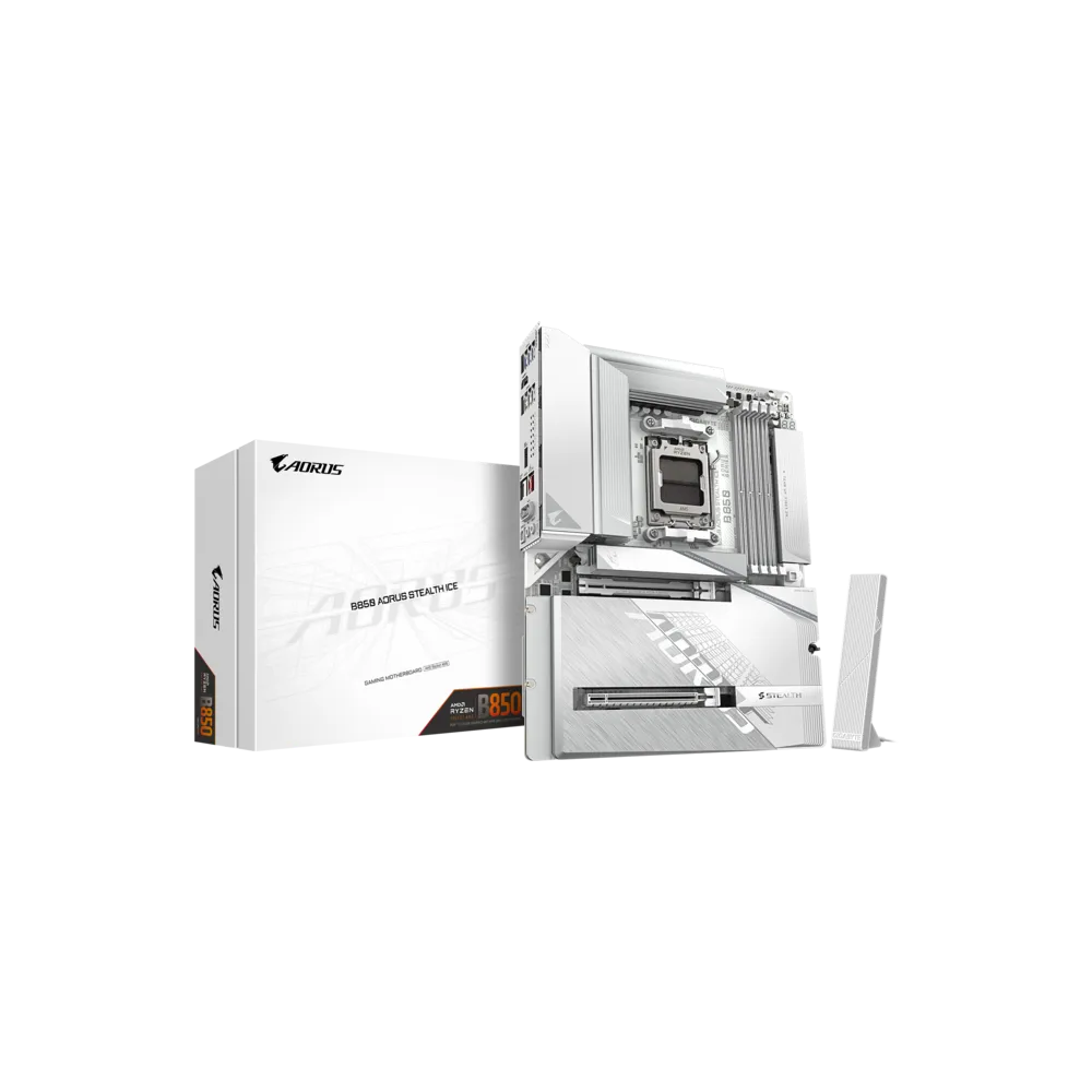 Motherboard Gigabyte B850_A_STEALTH_ICE, AM5, DDR5, 256GB