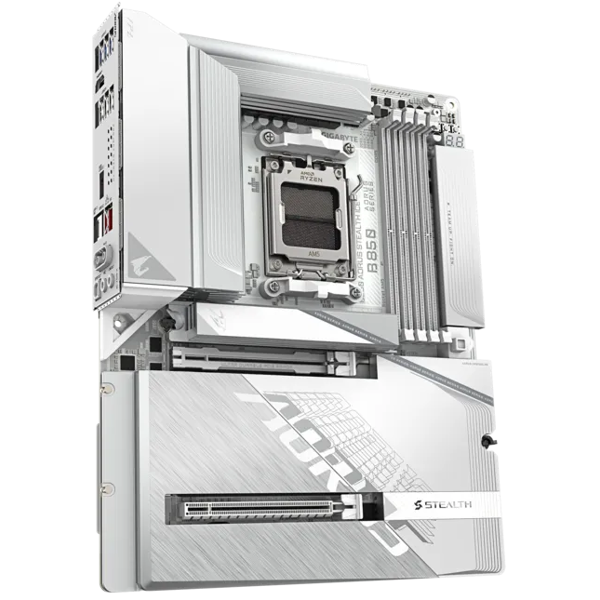 დედა დაფა Gigabyte B850_A_STEALTH_ICE, AM5, DDR5, 256GB