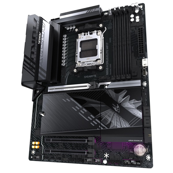 დედა დაფა Gigabyte B850_A_ELITE_WF7, AM5, DDR5, 256GB