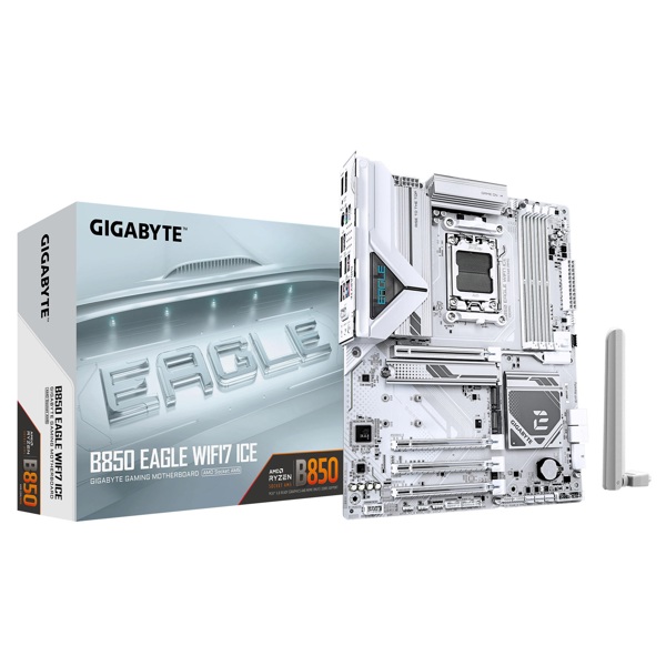 დედა დაფა Gigabyte B850_EAGLE_WF7_ICE, AM5, DDR5, 256GB