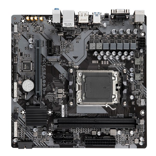 დედა დაფა Gigabyte B650M_S2H, AM5, DDR5, 96GB