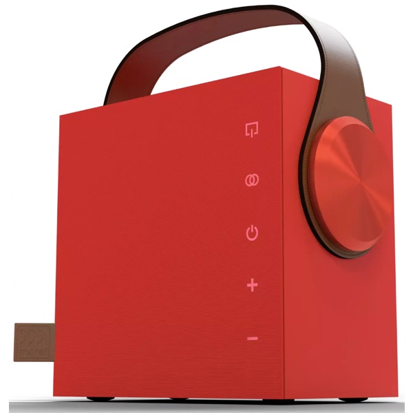 Speaker Morel Biggie, 60W, Bluetooth, 3.5mm, Ruby Red