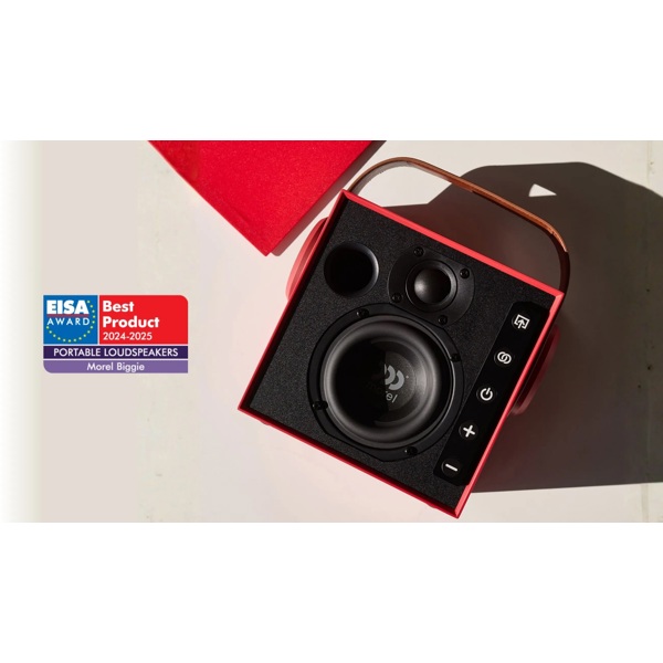 Speaker Morel Biggie, 60W, Bluetooth, 3.5mm, Ruby Red
