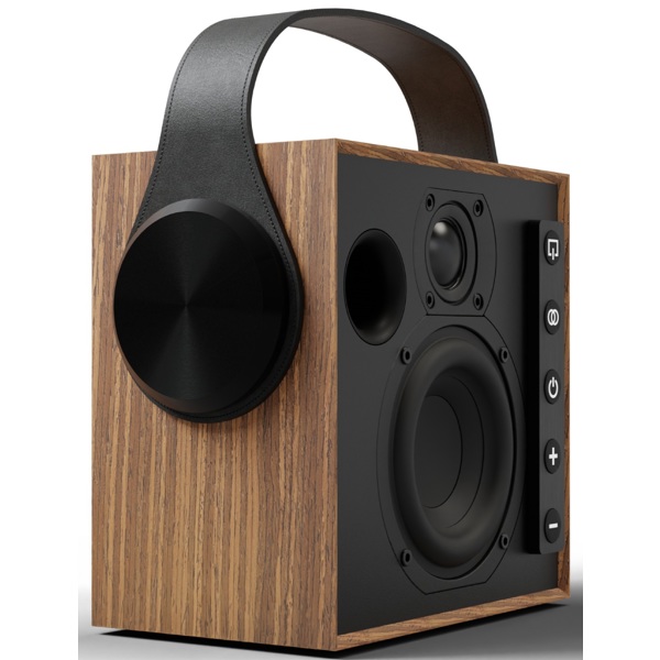 Speaker Morel Biggie, 60W, Bluetooth, 3.5mm, Oak Wood