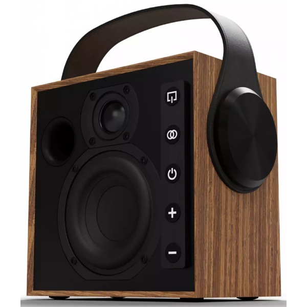 Speaker Morel Biggie, 60W, Bluetooth, 3.5mm, Oak Wood