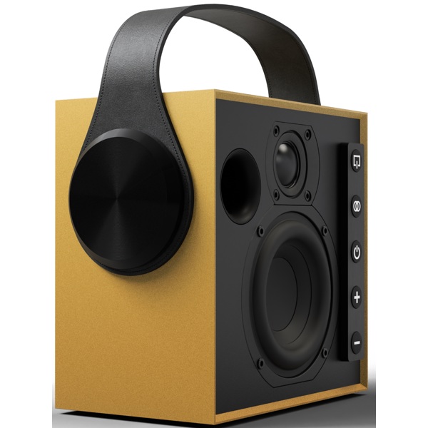 Speaker Morel Biggie, 60W, Bluetooth, 3.5mm, Golden Glow