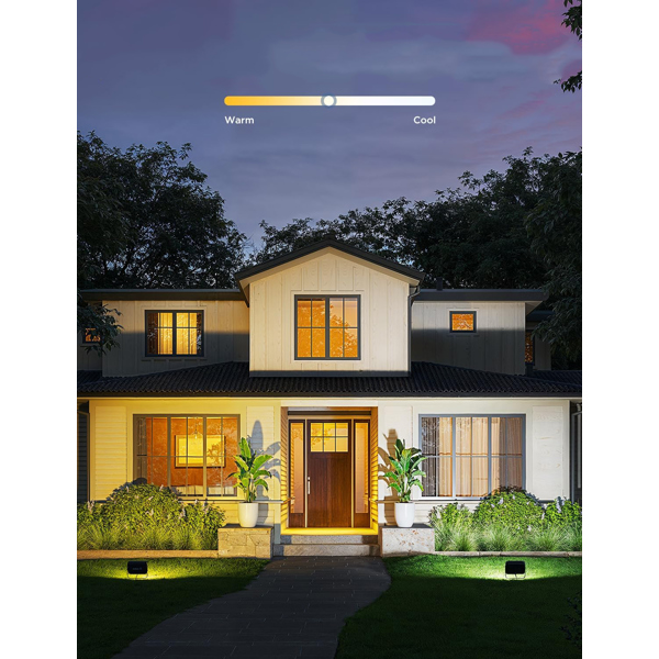 Outdoor FLood Lights Wall Light Set Govee H8057C11, 4Pcs, WiFi, Bluetooth, Black