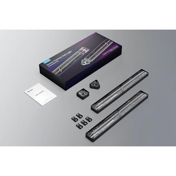 Gaming Wall light Expansion Kit Govee H10630A5, WiFi, Bluetooth, Black