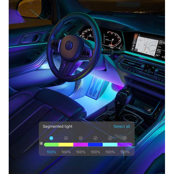 Smart Car Lighting Kit Govee H70900D2, Bluetooth, Black
