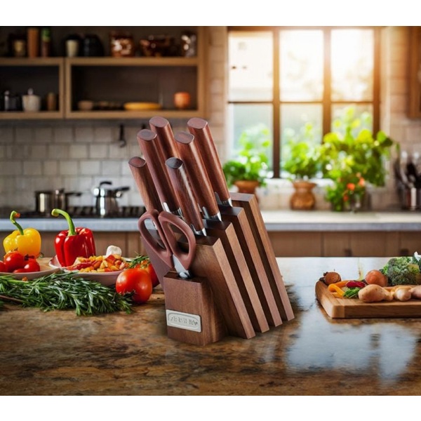 დანების ნაკრები Arshia KS135-3189, 8Pcs, Knife Set, Brown