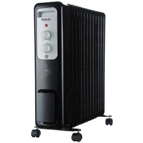ზეთის რადიატორი Arshia OH762-3148, 2500W, Oil Radiator, Black