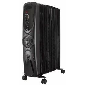 ზეთის რადიატორი Arshia OH160-3726, 2800W, Oil Radiator, Black