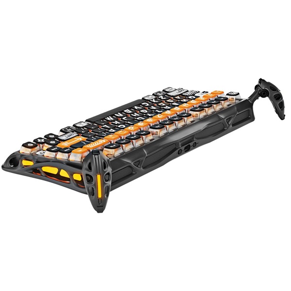 Gaming Mechanical Keyboard GravaStar GSK1PRO_BO_BLK Mercury K1 Pro, GravaStar x Kailh Speedy Mint, Wireless, USB, Bluetooth, CyberFlare