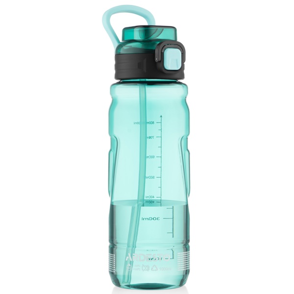 წყლის ბოთლი Ardesto AR2210EB Sport, 1L, Water Bottle, Green