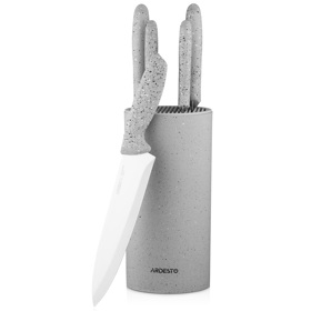 დანების ნაკრები Ardesto AR2106GR Gemini, 6pcs, Knives Set, Grey