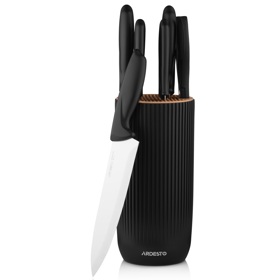 Knives Set Ardesto AR2107BL Gemini, 7pcs, Black