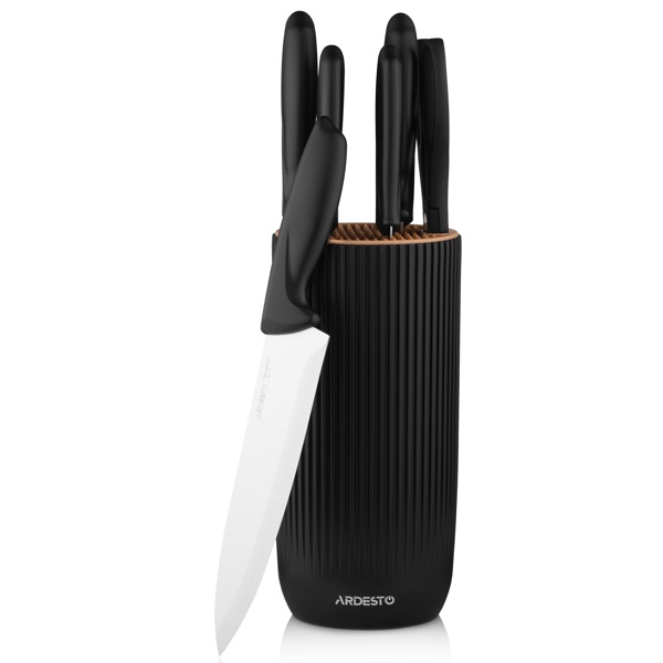 Knives Set Ardesto AR2107BL Gemini, 7pcs, Black