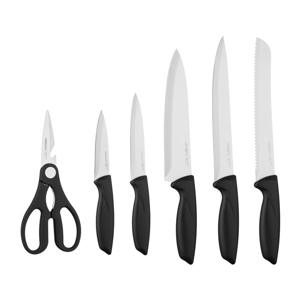 Knives Set Ardesto AR2107BL Gemini, 7pcs, Black