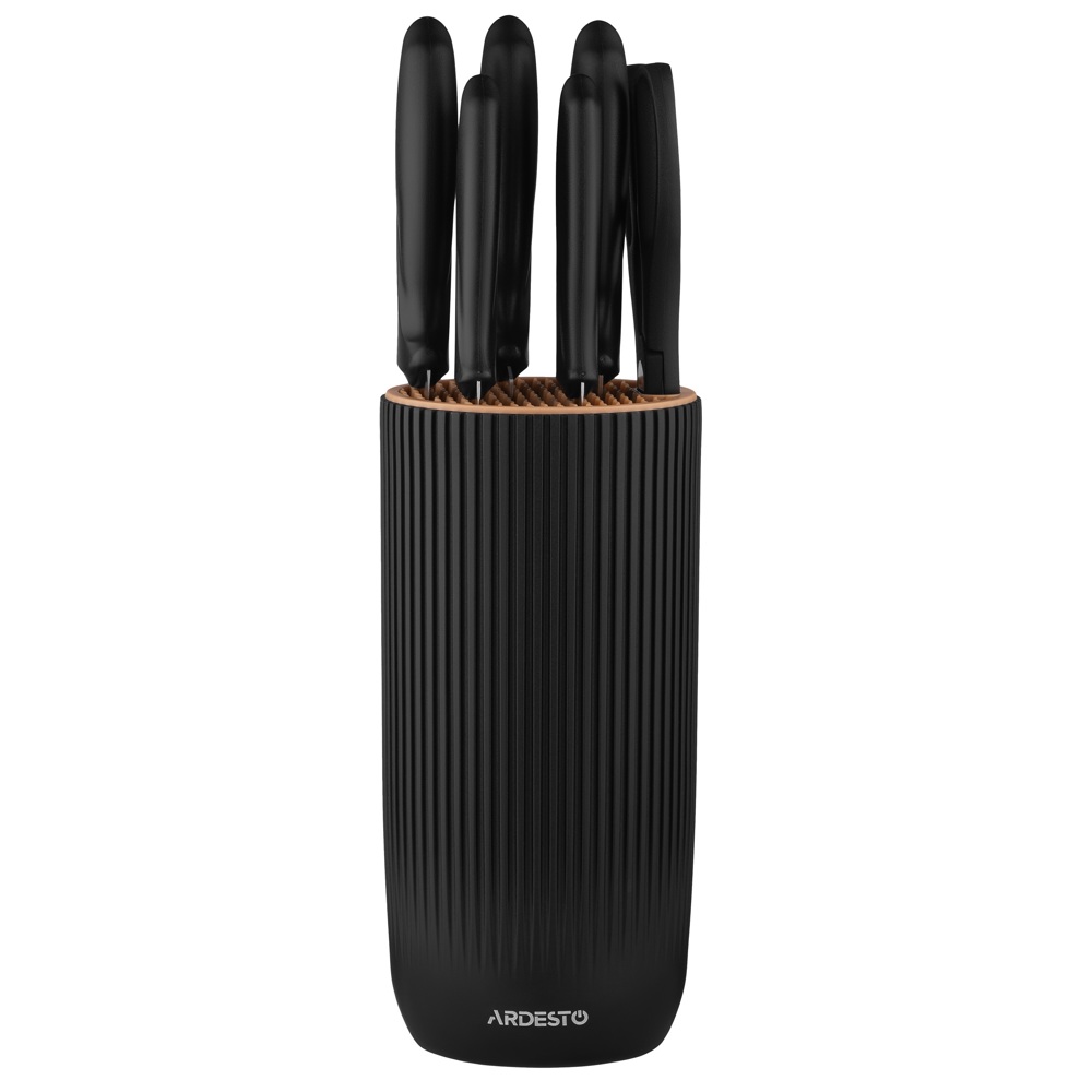 Knives Set Ardesto AR2107BL Gemini, 7pcs, Black