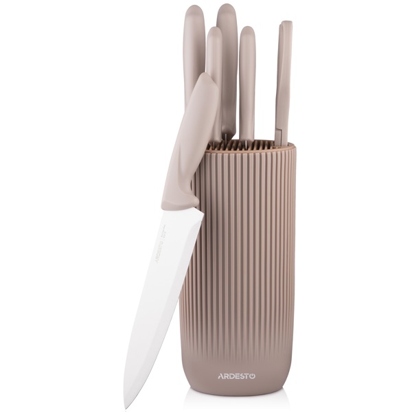 დანების ნაკრები Ardesto AR2107KH Gemini, 7pcs, Knives Set, Beige