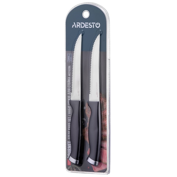 Knives Set Ardesto AR2102BL Gemini Gourmet, 2pcs, Black