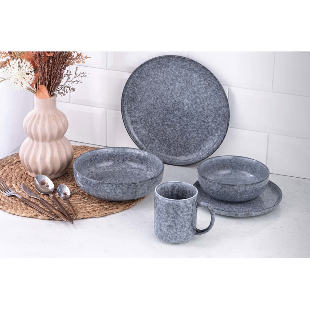 Soup Plate Ardesto AR1020LG Loreto, 20cm, Grey