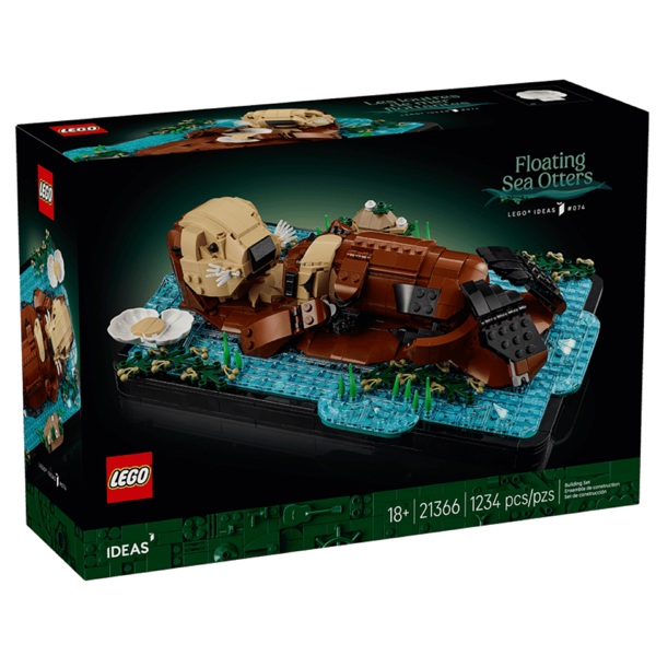 Prefabricated Construction Lego 21366 Ideas Floating Sea Otters
