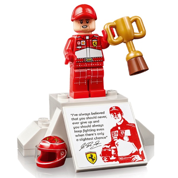 Prefabricated Construction Lego 11375 Icons, Ferrari F2004 & Michael Schumacher