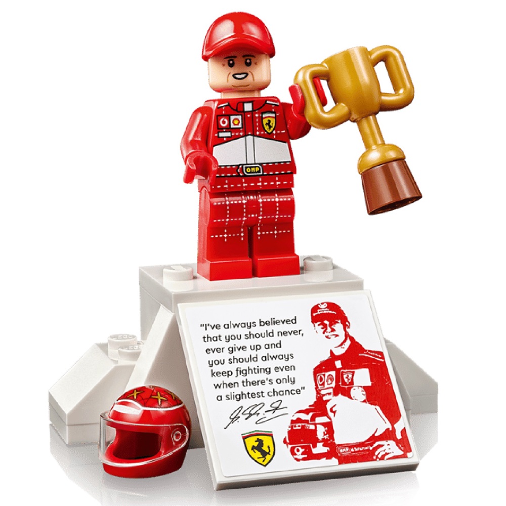 ასაწყობი კონსტრუქცია Lego 11375 Icons, Ferrari F2004 & Michael Schumacher, Prefabricated Construction