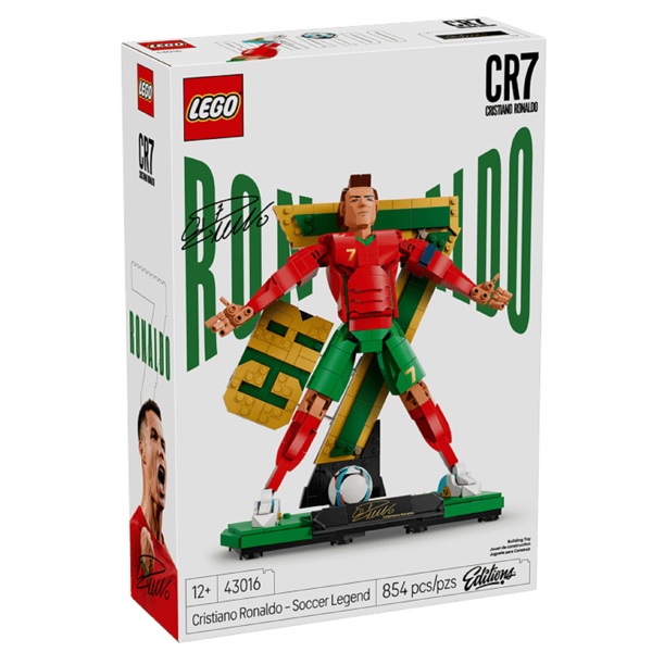 Prefabricated Construction Lego 43016 Editions, Cristiano Ronaldo – Soccer Legend