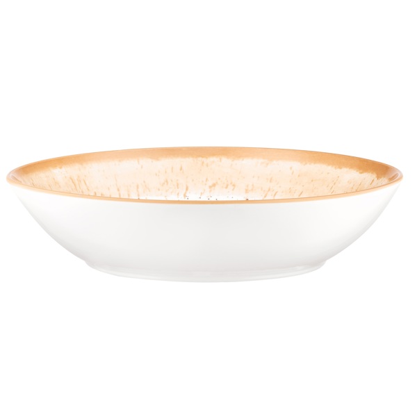 Soup Plate Ardesto AR2920SBG Siena, 20cm, White/Yellow