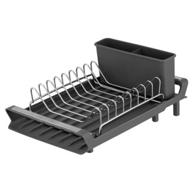 ჭურჭლის საშრობი Ardesto ARHK4103GS Minimalism, Dish Dryer With Stand, Dark Grey
