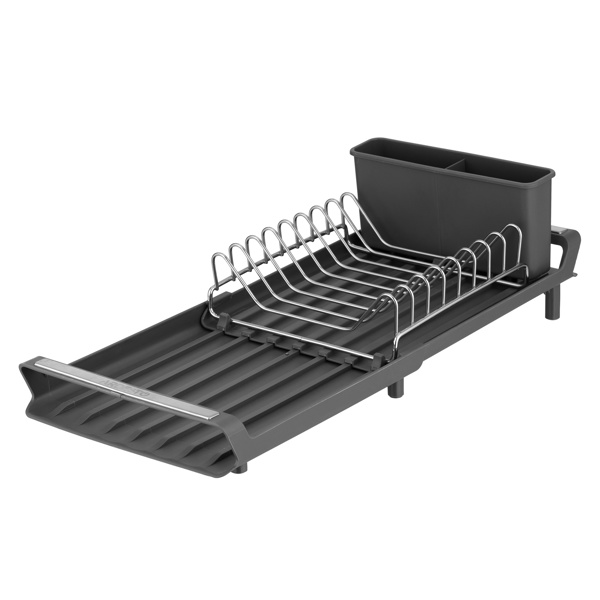 ჭურჭლის საშრობი Ardesto ARHK4103GS Minimalism, Dish Dryer With Stand, Dark Grey