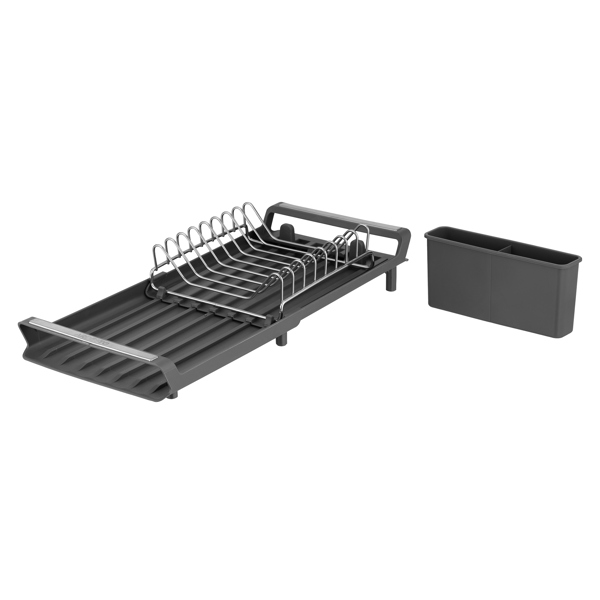 ჭურჭლის საშრობი Ardesto ARHK4103GS Minimalism, Dish Dryer With Stand, Dark Grey