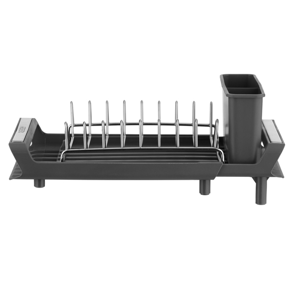 ჭურჭლის საშრობი Ardesto ARHK4103GS Minimalism, Dish Dryer With Stand, Dark Grey