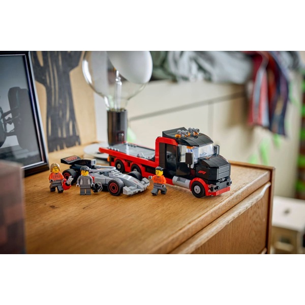 Prefabricated Construction Lego 60493 City, F1 Display Truck with Audi F1 Race Car