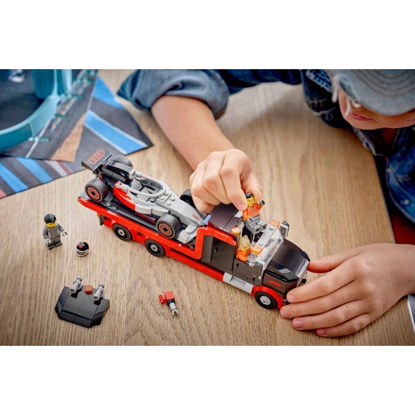 Prefabricated Construction Lego 60493 City, F1 Display Truck with Audi F1 Race Car