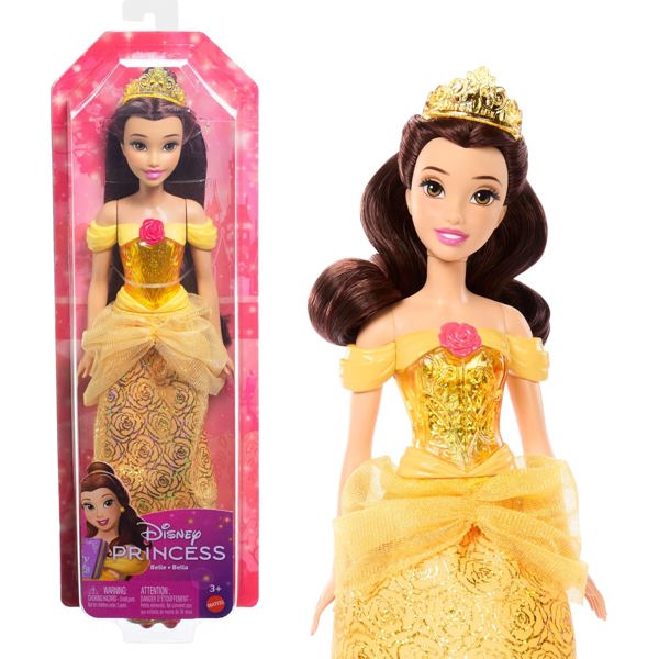 თოჯინა Mattel HLW11, Disney Princess Fashion Core Doll - Belle