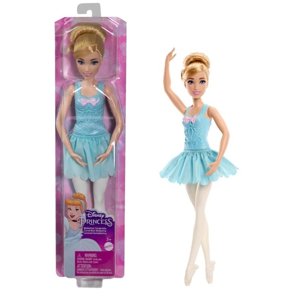 თოჯინა Mattel HLV93, Disney Princess Fashion Doll OPP Ballerina Doll - Cinderella