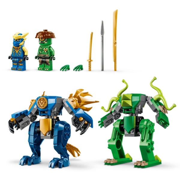 Prefabricated Construction Lego 71853 Ninjago Jay's Dragon Mech Fight