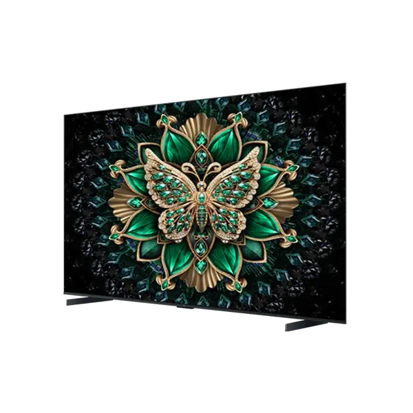 TCL 98C6K 98-inch 4K Mini LED Google TV 144Hz VRR და ONKYO აუდიო სისტემით