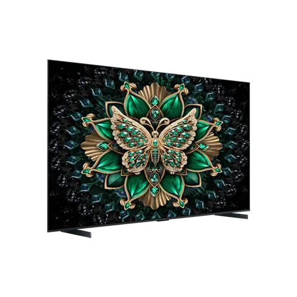 TCL 98C6K 98-inch 4K Mini LED Google TV 144Hz VRR და ONKYO აუდიო სისტემით