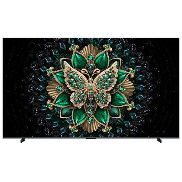 TCL 98C6K 98-inch 4K Mini LED Google TV 144Hz VRR და ONKYO აუდიო სისტემით