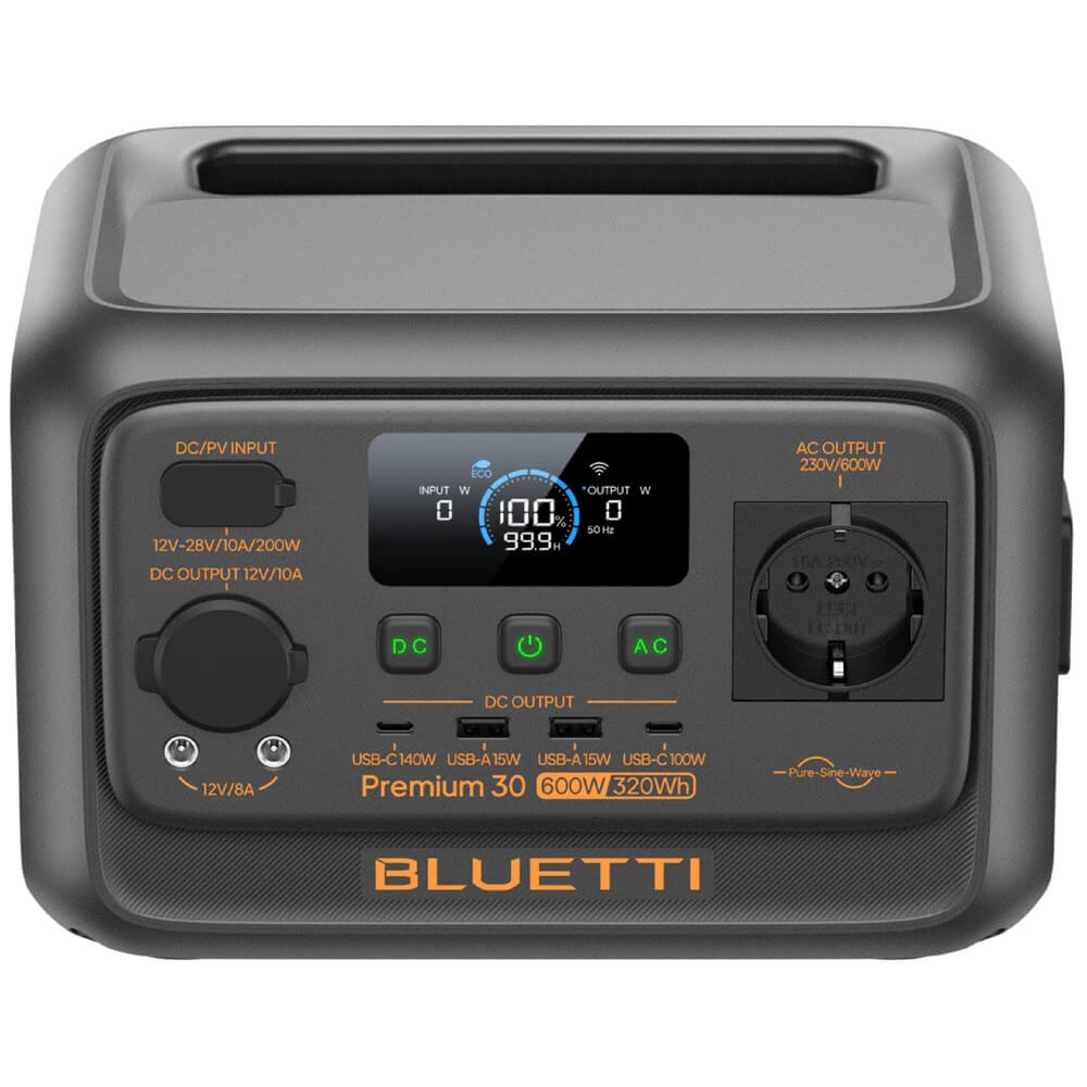 ელექტრო სადგური Bluetti PR30V2, 320Wh, Type-C, USB-A, Power Station, Black