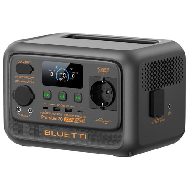 ელექტრო სადგური Bluetti PR30V2, 320Wh, Type-C, USB-A, Power Station, Black