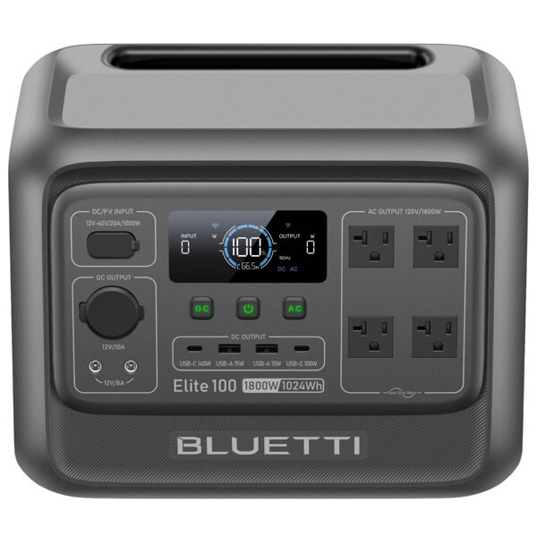 Power Station Bluetti PR100V2 Premium 100 V2, 1024Wh, Type-C, USB-A, Black