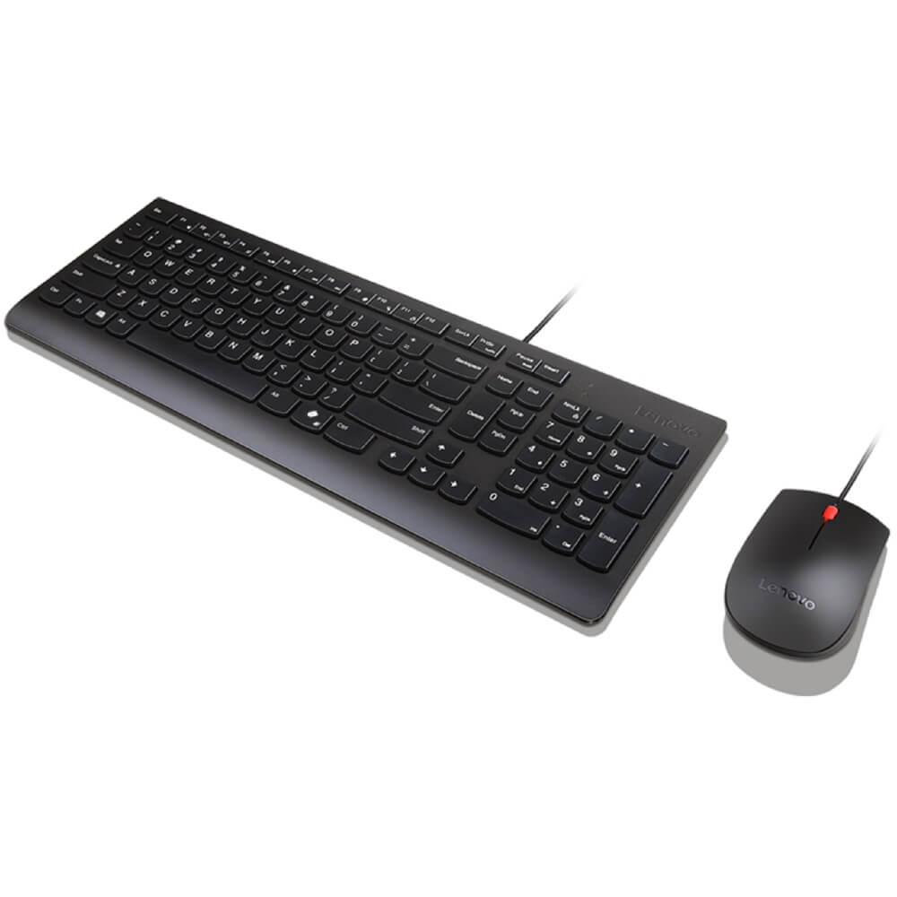 Keyboard and Mouse Combo Lenovo 4X31R64400 Essential, Wired, USB, Black