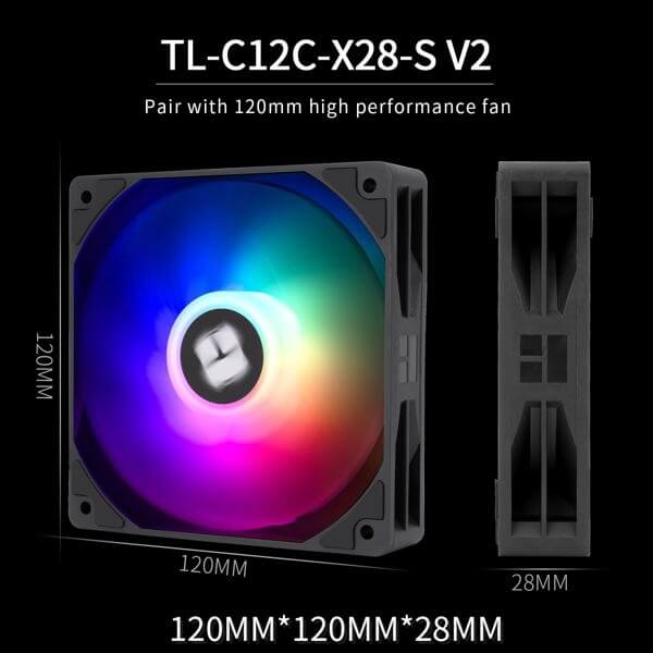Cooler Thermalright TR-PA-120-DIG-B-ARGB, 120mm, 1500RPM, Black