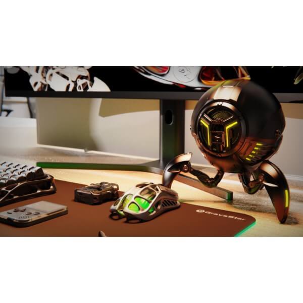 Gaming Mouse GravaStar GRAVASTARM1PRO_GRY Mercury M1 Pro, Wireless, Bluetooth, USB, Type-C, Grey