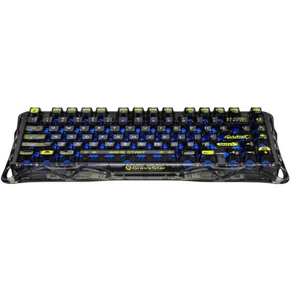 Gaming Mechanical Keyboard GravaStar GSK1LITE_XTAL_BLK Mercury K1 Lite, Wireless, Bluetooth, USB, Type-C, Black
